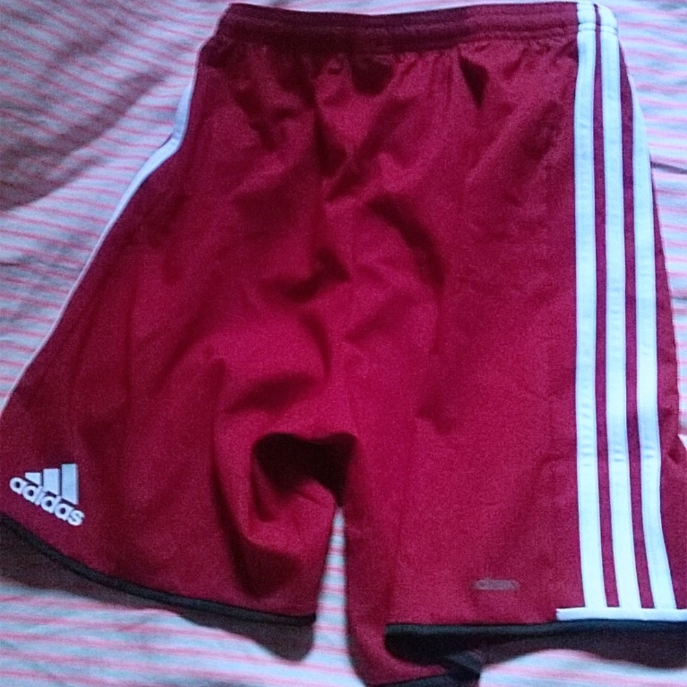NWT Adidas Men Red Shorts & Soccer Jersey Bundle